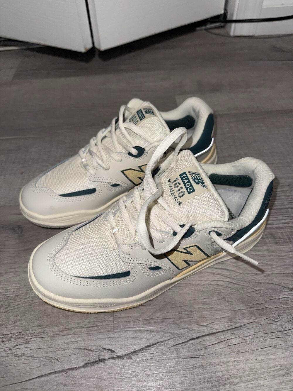 New Balance Tiago Lemos X Numeric 1010 Skateboard White Sneaker Shoes Size 8